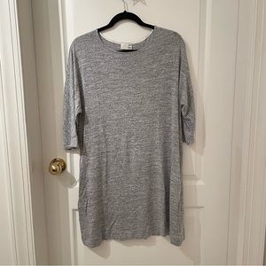 Wilfred Free Grey T-shirt Dress with Pockets XS